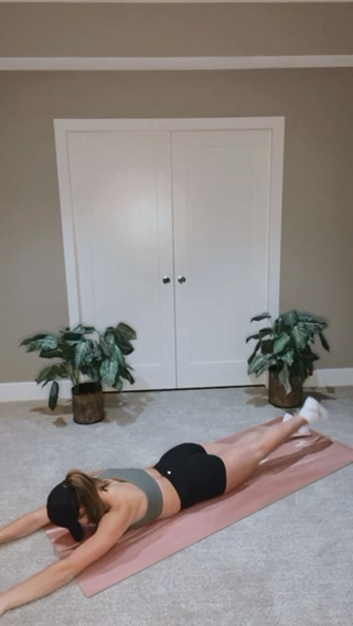 Snow angel to alternating leg lift exercise cover photo